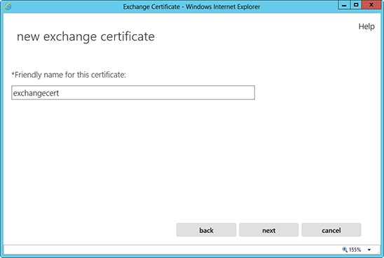 exchange certificate